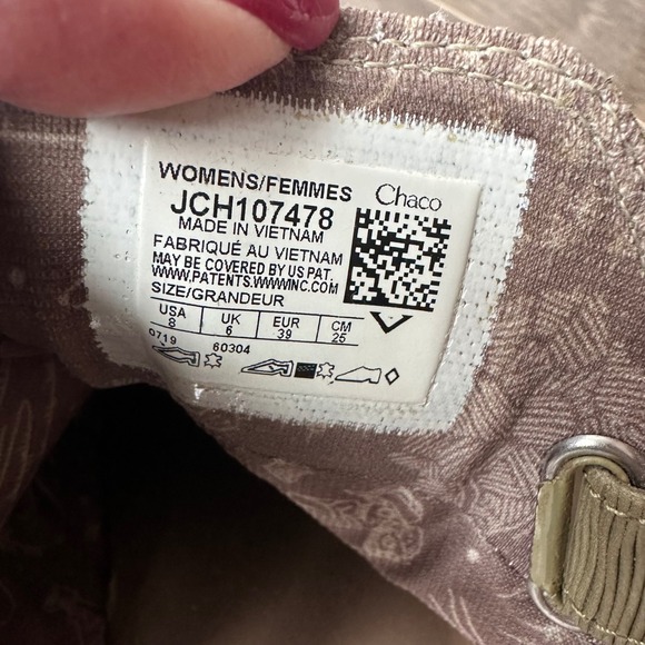 Chaco Cataluna Clog Chunky Boho Lug Ankle Straps Leather Olive Green Mules Boot - Picture 6 of 8